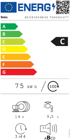 Beko BDUN3844M0X